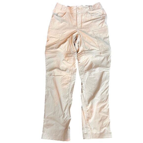 REI Co-Op Pants Womens 6 Beige Sahara Convertible Relaxed Cargo Hiking - Picture 1 of 7